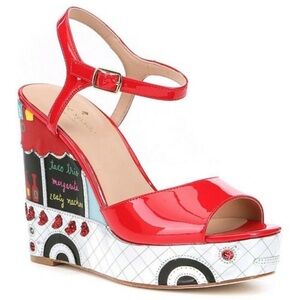 Kate Spade “Taco Truck” Dora Wedges
